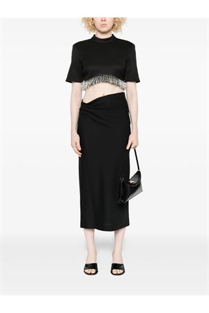 Gonna midi in misto lana nera ALBERTA FERRETTI | A010266350555